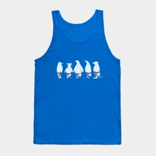 Melting Icebergs as Penguin Silhouettes Tank Top